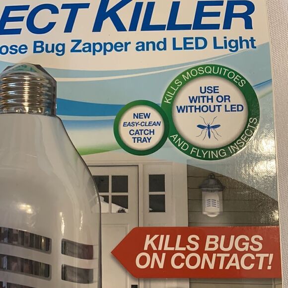 PIC dual purpose bug zapper and LED light.  Plugs into any bulb fixture - Picture 6 of 6